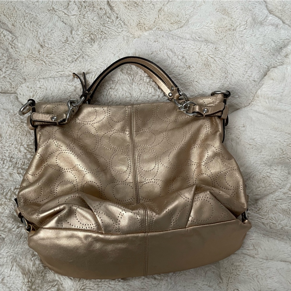 Gold Designer Women's Bag - Picture 2 of 15